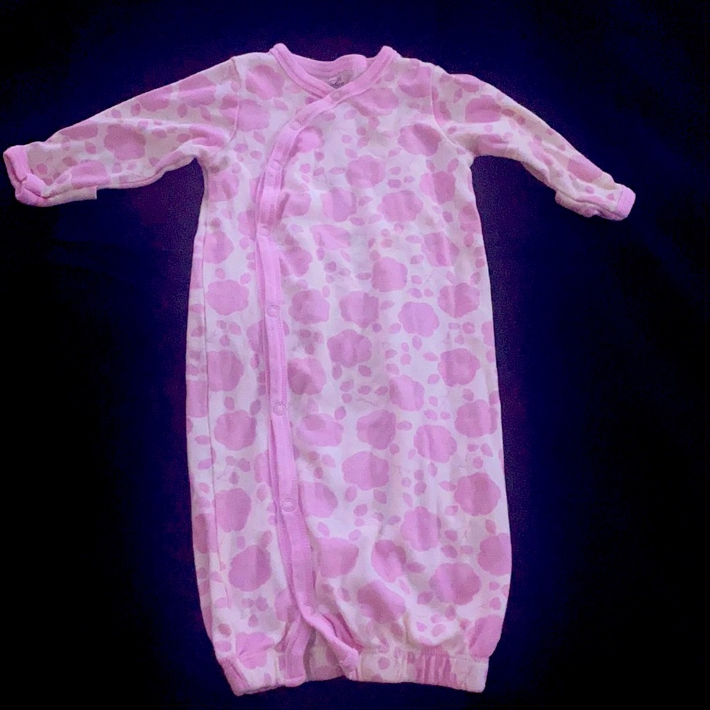Pink and White Onesie